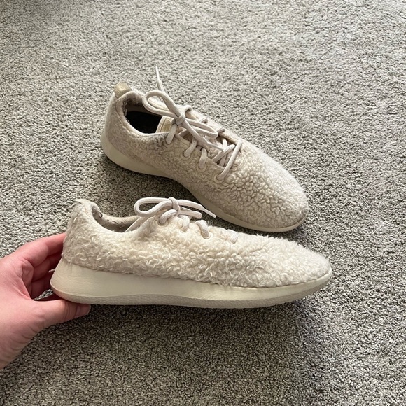Allbird Wool Runner Fluff WRF Limited Edition Sherpa Fur Shoes Womens Size 9 - Picture 1 of 7